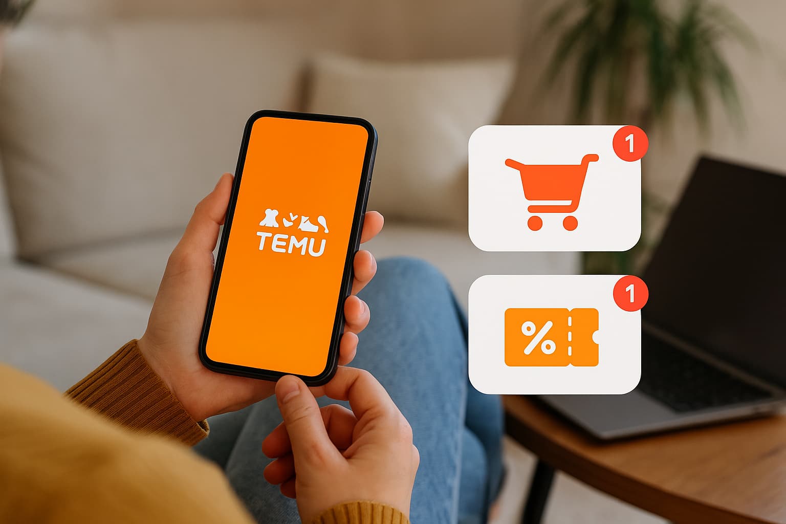 Notifications de commandes et offres Temu pour une expérience d’achat optimale