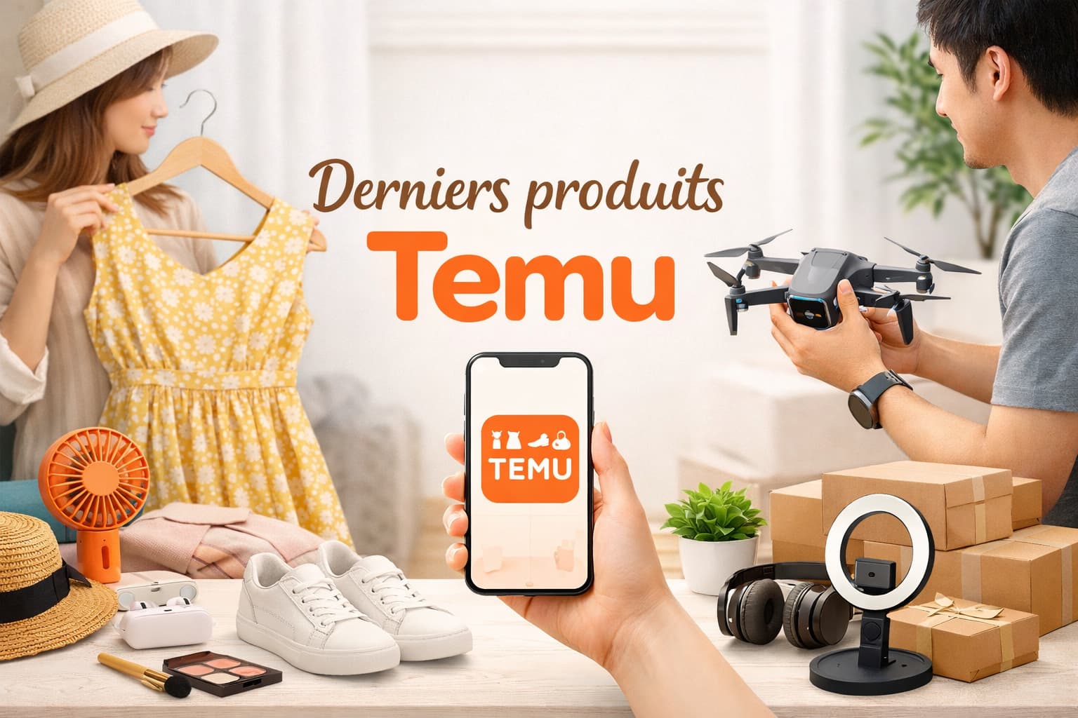 Derniers produits Temu et nouvelles tendances shopping