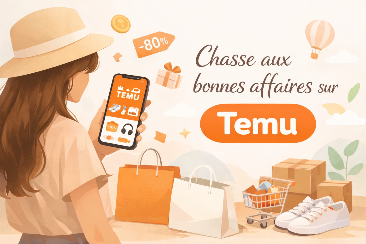 Chasse aux bonnes affaires sur Temu pour économiser