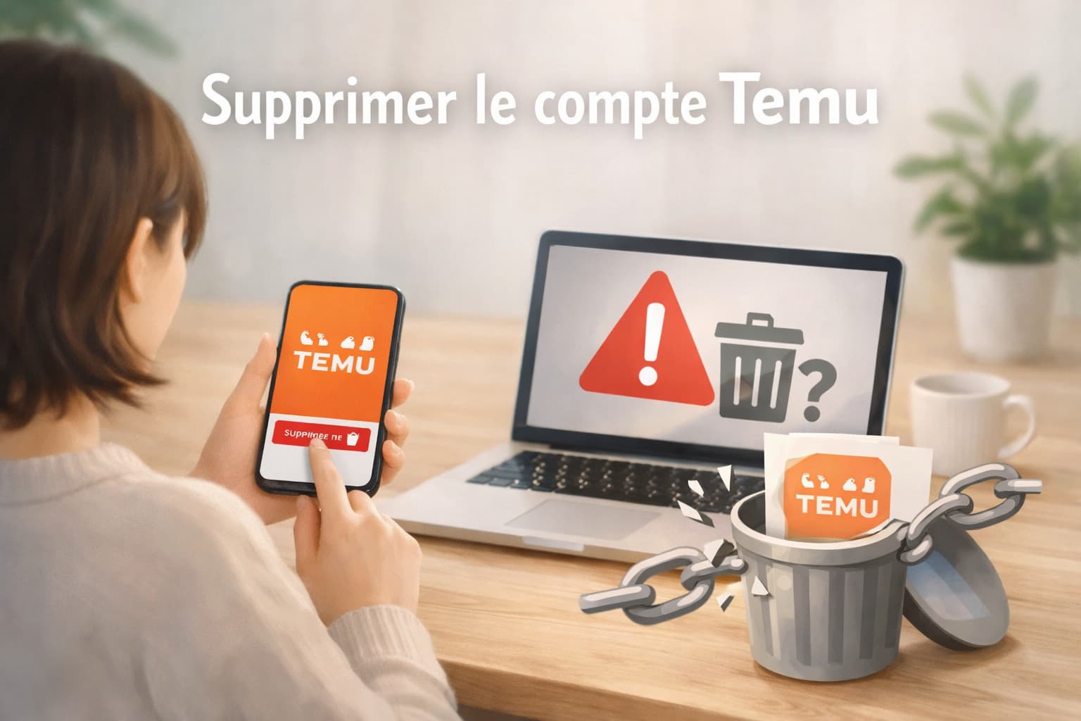 Supprimer le compte Temu facilement et définitivement