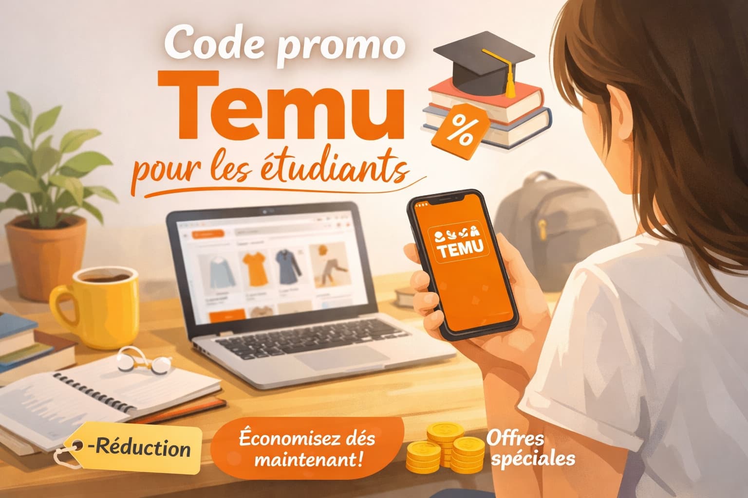 Code promo Temu pour les étudiants : économisez malin