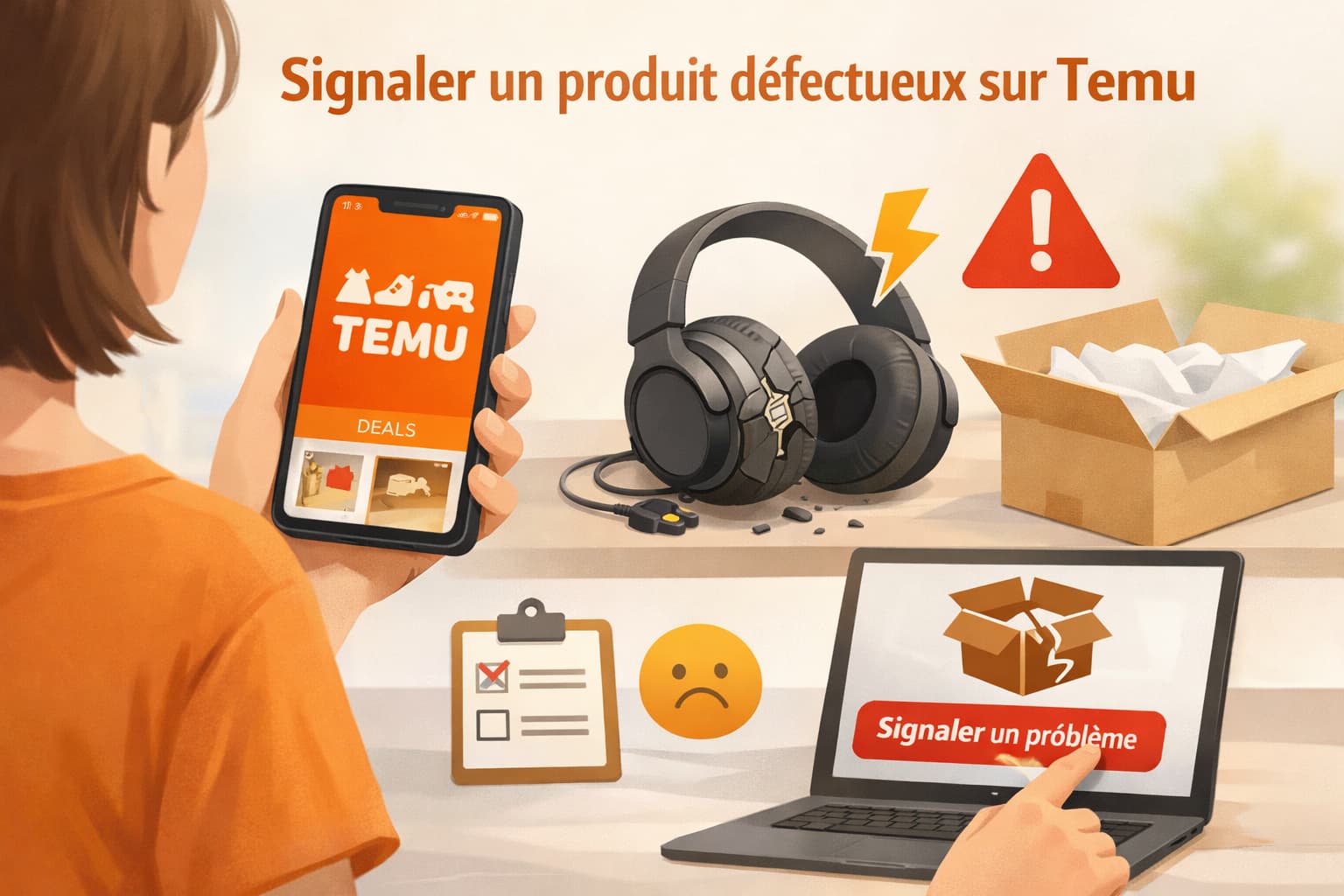 Signaler un produit défectueux sur Temu efficacement