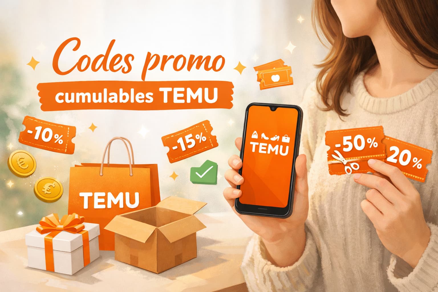 Codes promo cumulables Temu: Les meilleures offres 2026