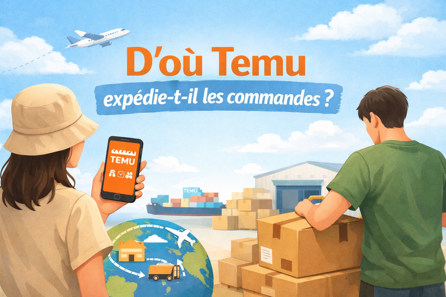 D’où Temu expédie-t-il les commandes et comment ça marche